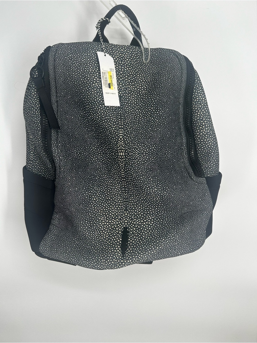 THACKER New York Black Unique Neoprene Book Backpack - New With Tags